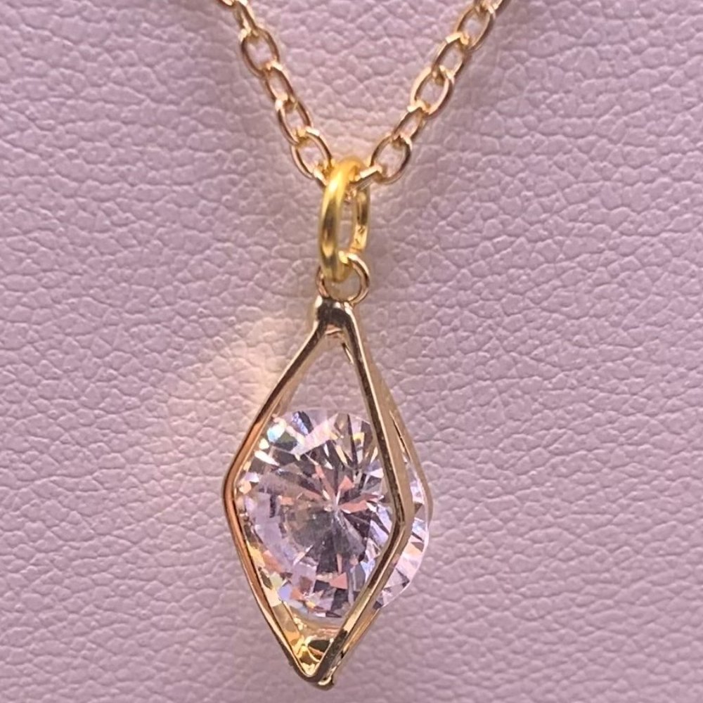 Sphere Style Gold Plated Necklace
